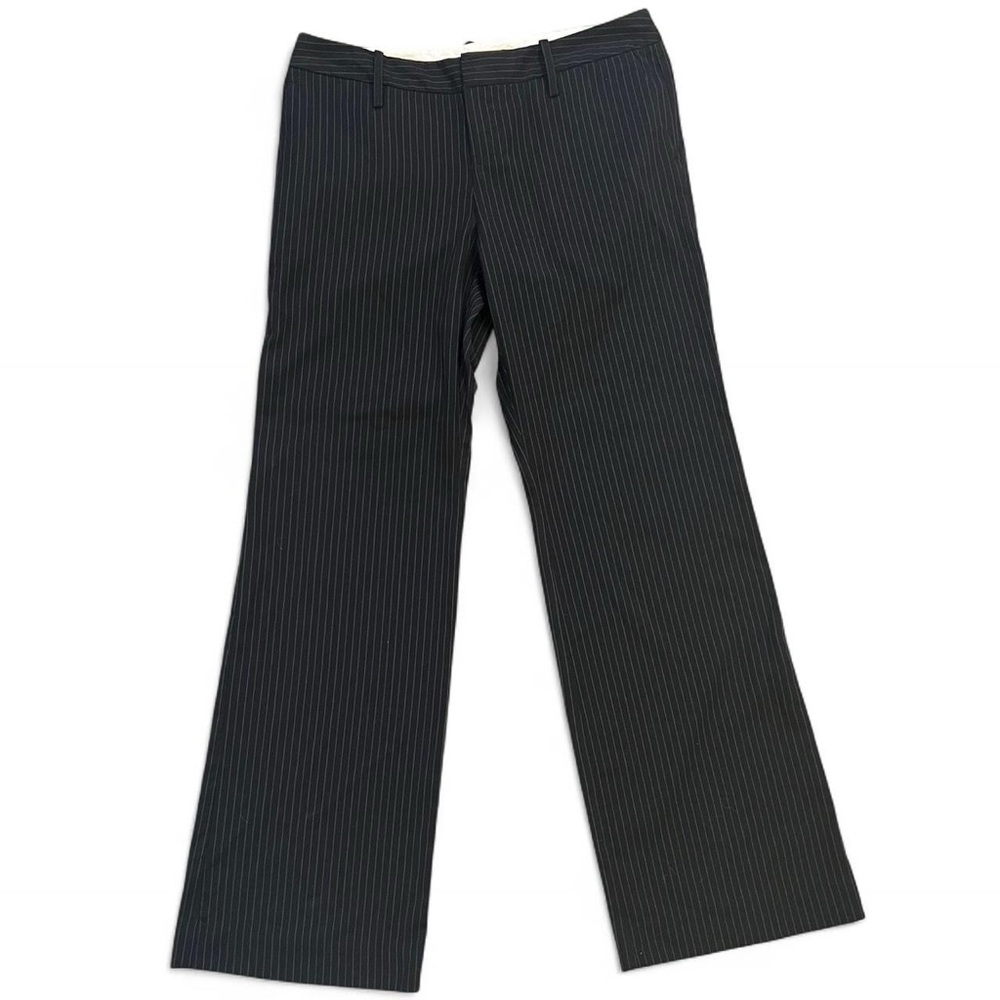 GAP Women’s Black Pinstripe Straight Fit Trousers